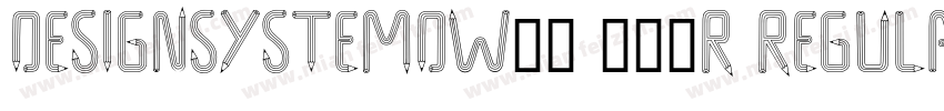 DesignSystemDW05 900R Regular字体转换